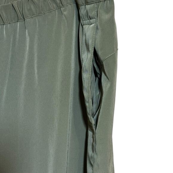 Chico's Women Pull On Elastic Waist Pants Size 3 XL Olive Green Cinch Ankles - Picture 4 of 6